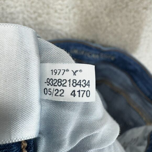 American Eagle Next Level Stretch Super Hi-Rise Flare Women Jeans 14 Retro Y2K - Picture 6 of 11